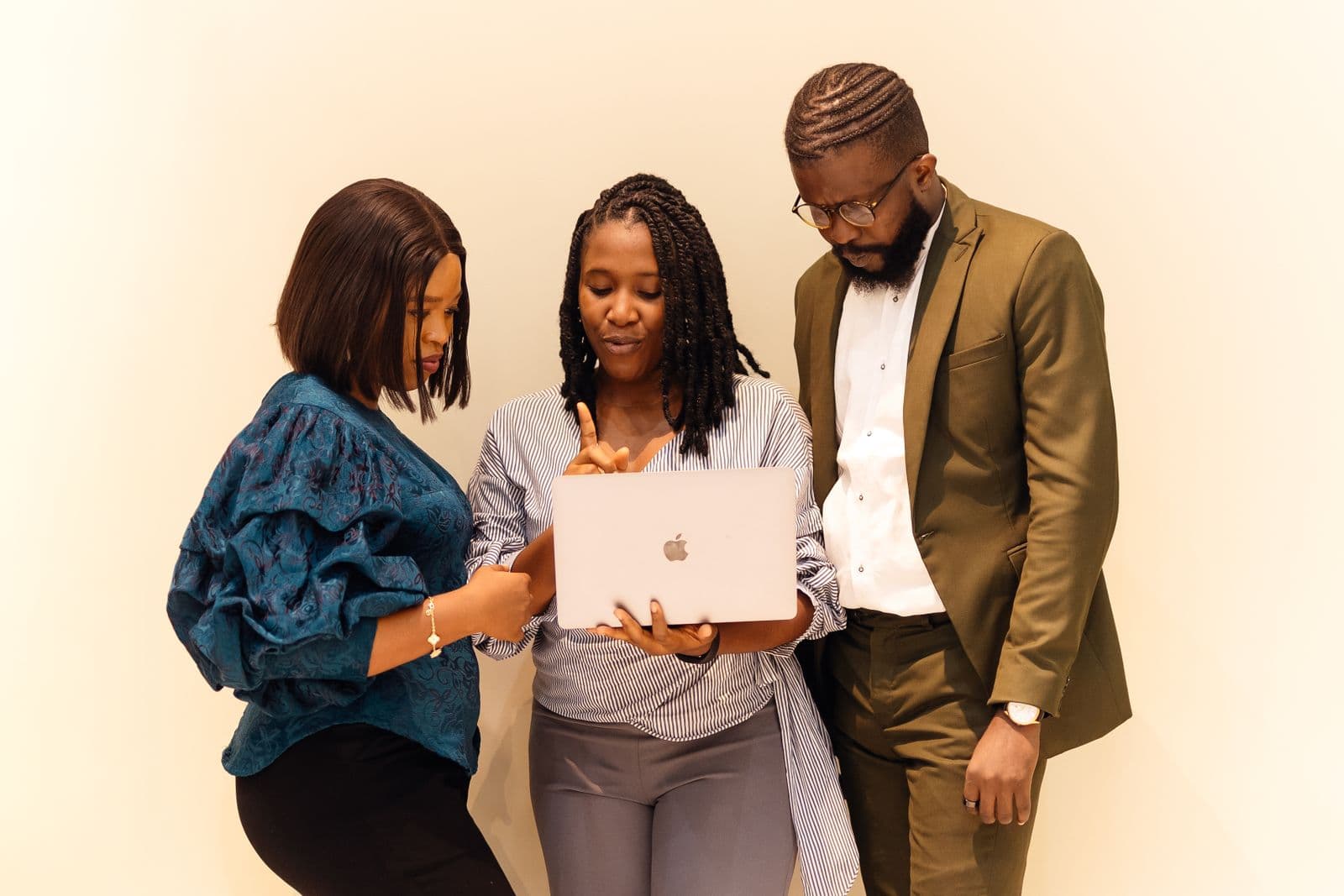 IIPS professionals collaborating in a Lagos office